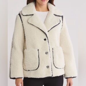 Jason Wu Cream and Black Teddy Jacket